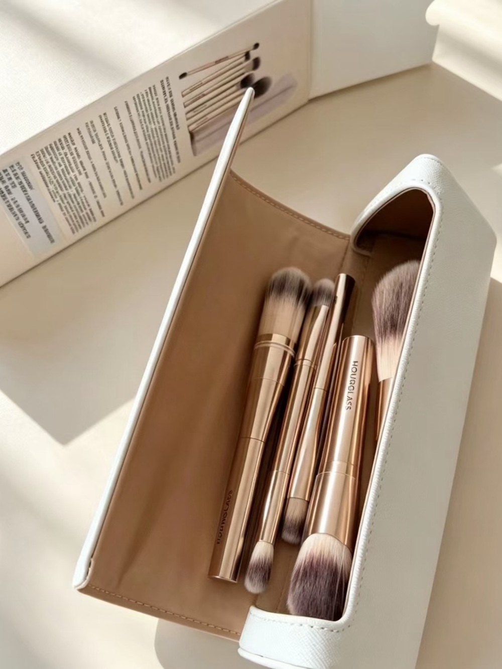Hourglass Rose Gold Makeup Brush Set with Ombre Bristles